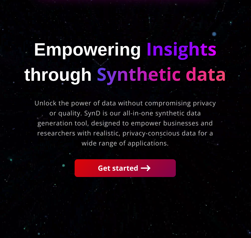 synd- synthetic data generation tool